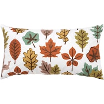 leaf multicolor accent pillow   