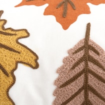 leaf multicolor accent pillow   