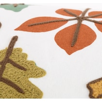 leaf multicolor accent pillow   