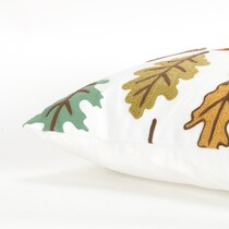 leaf multicolor accent pillow   