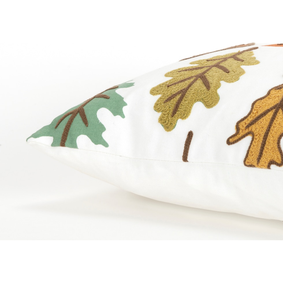 leaf multicolor accent pillow   