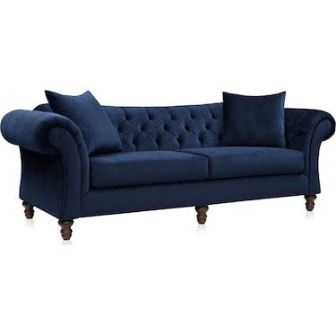 Leah Sofa and Chaise - Navy