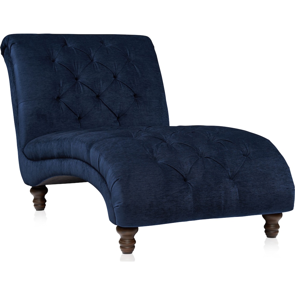 leah blue chaise   