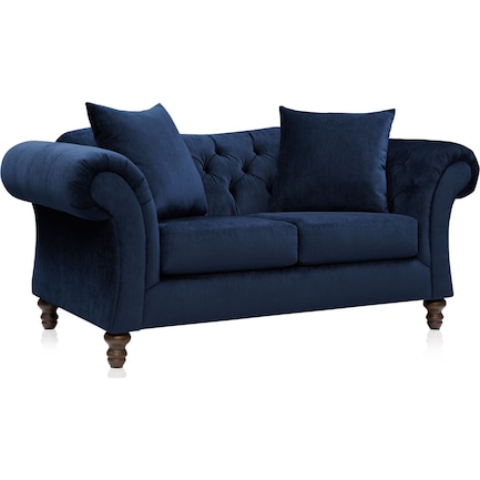 Leah Loveseat - Navy