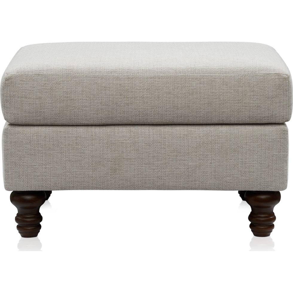 leah gray ottoman   