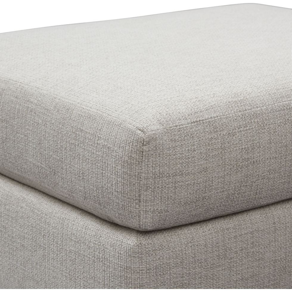 leah gray ottoman   