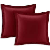 leanna red queen bedding set   