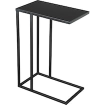 leary black side table   