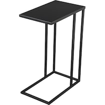 leary black side table   