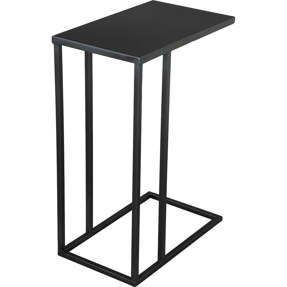 leary black side table   