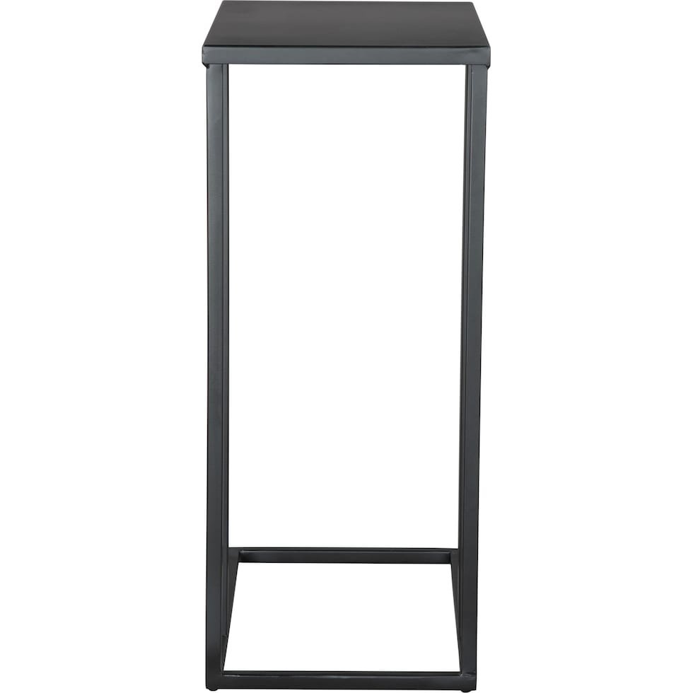 leary black side table   