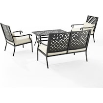 leavenworth black  pc outdoor living   