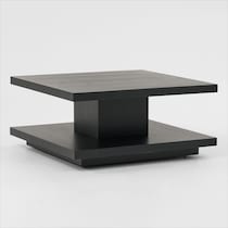 ledger black coffee table   