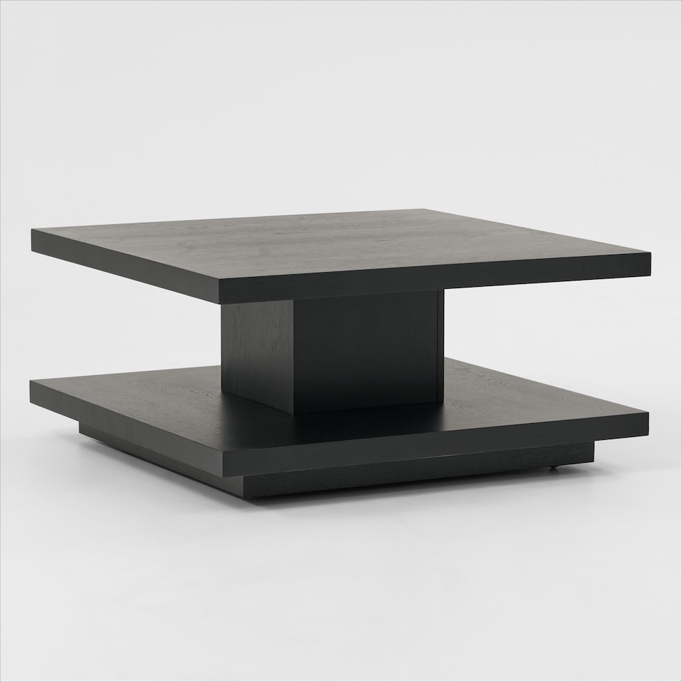 ledger black coffee table   