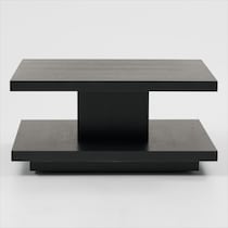 ledger black coffee table   