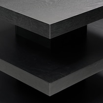 ledger black end table   