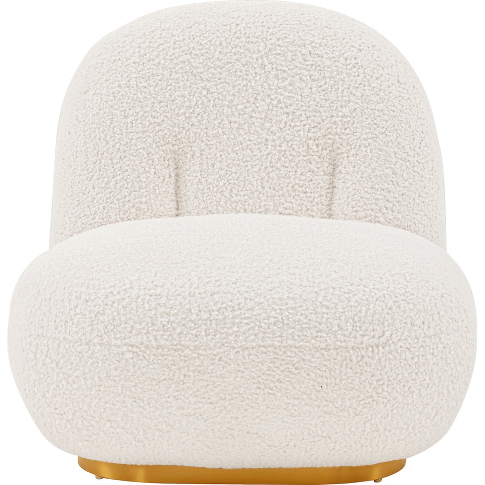 leela white accent chair   