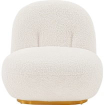 leela white accent chair   