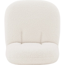 leela white accent chair   