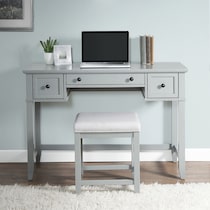 leia gray desk   