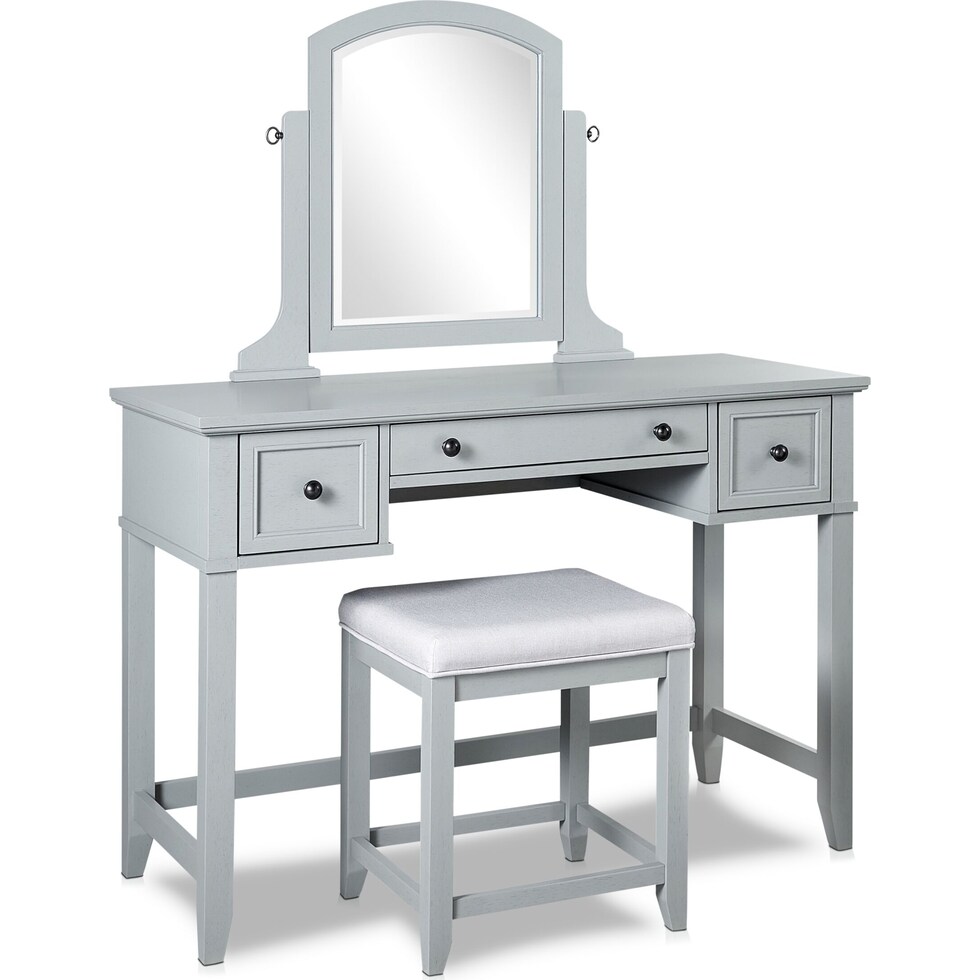 leia gray vanity   