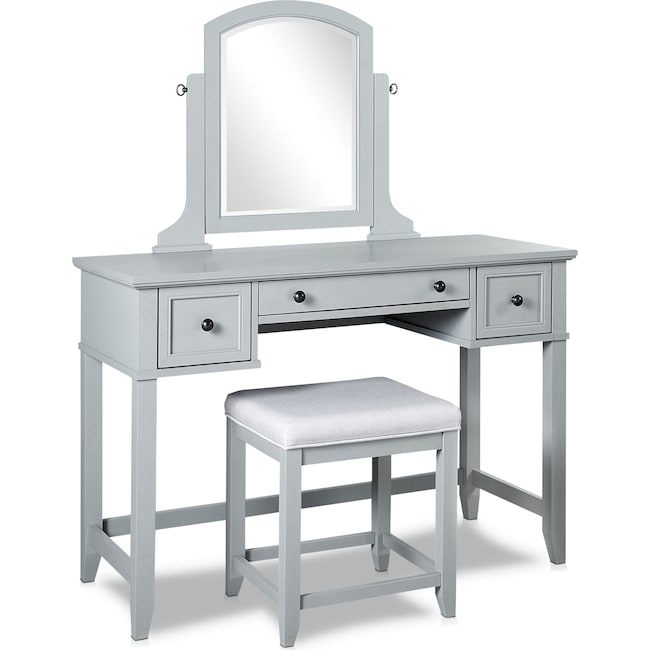 Accent and Occasional Furniture - Leia Vanity and Stool