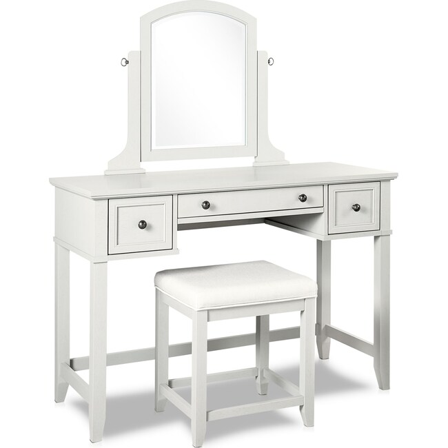 Accent and Occasional Furniture - Leia Vanity and Stool
