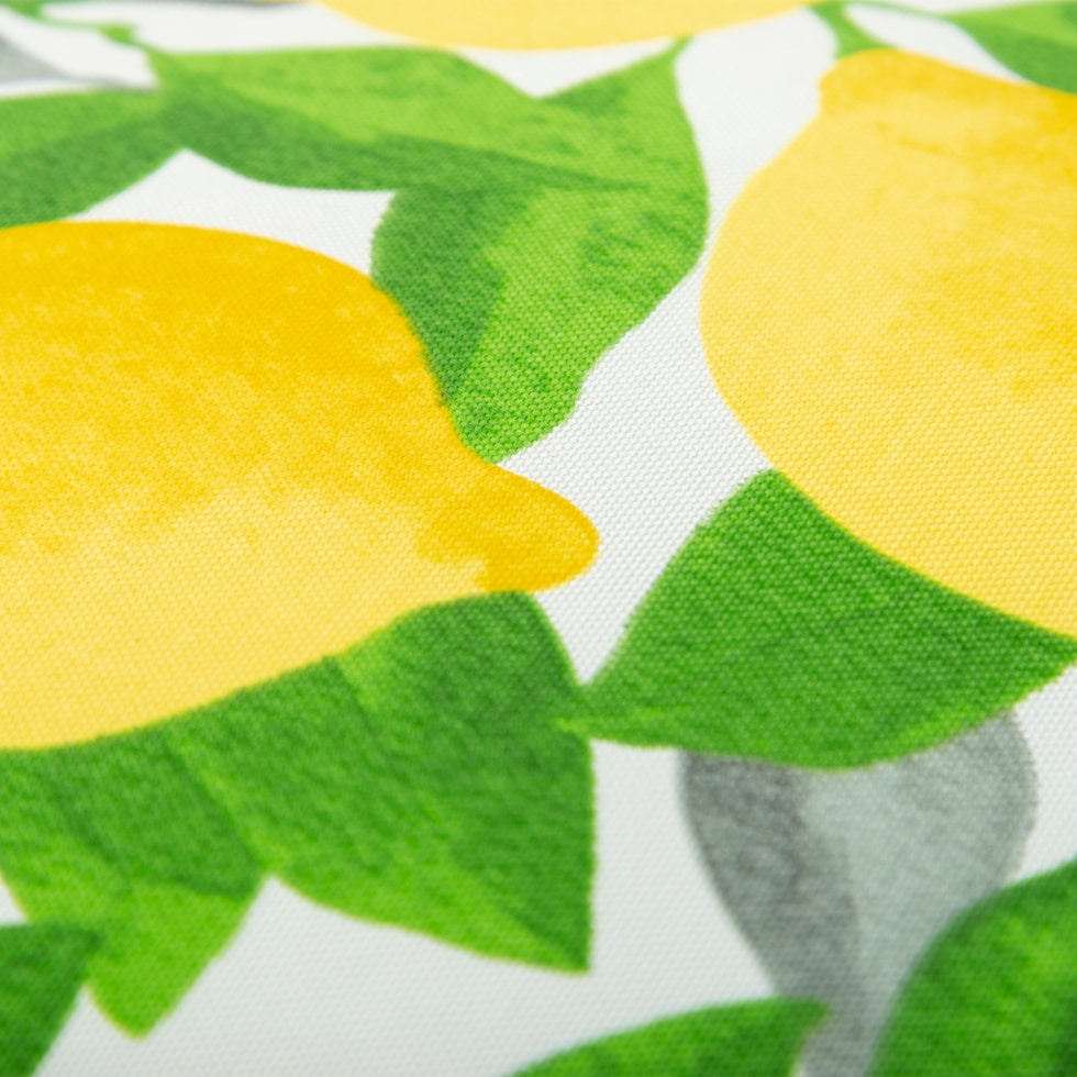 lemons yellow outdoor pillow   