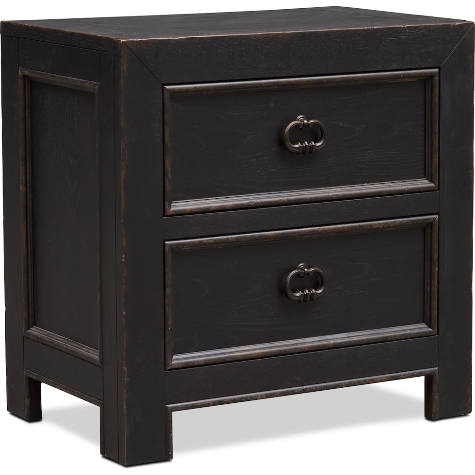 lennon black nightstand   