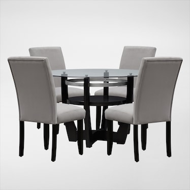 Lennox Dining Table and 4 Dining Chairs