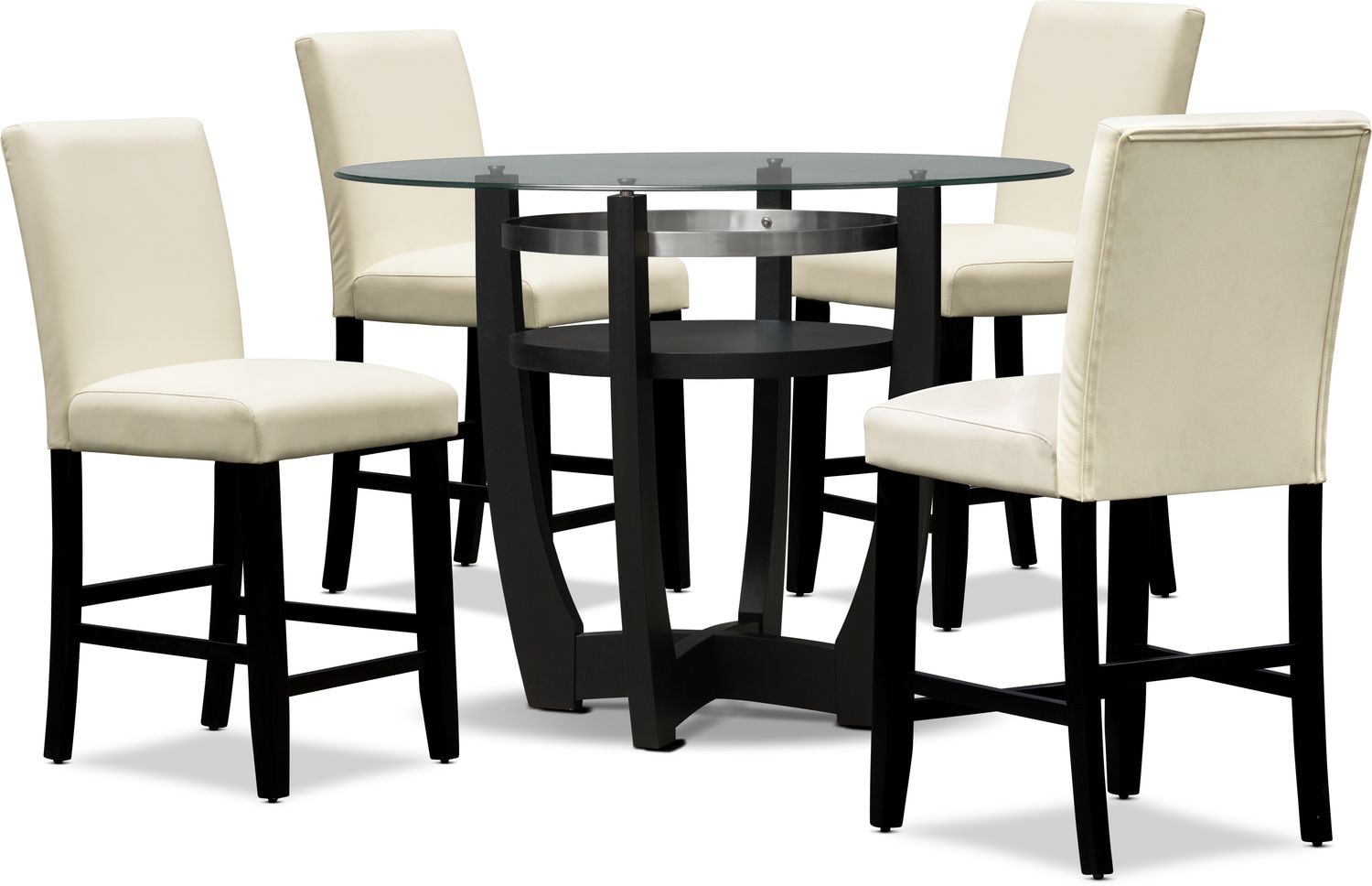 Lennox Counter Height Dining Table And 4 Stools Value City Furniture
