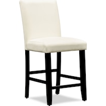 lennox white counter height stool   