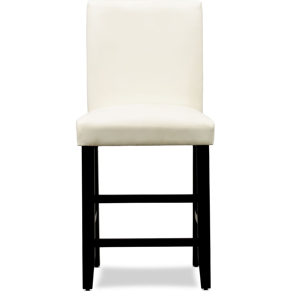 lennox white counter height stool   