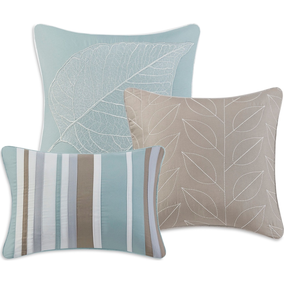 lenora blue full queen bedding set   
