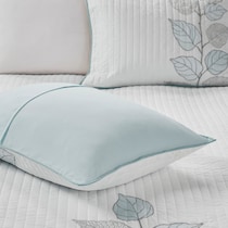 lenora blue full queen bedding set   