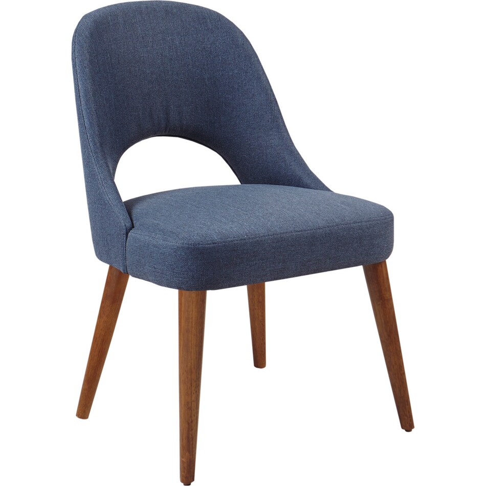 lenore blue dining chair   