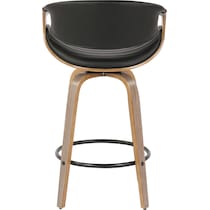 leo black counter height stool   
