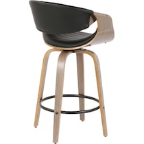 leo black counter height stool   