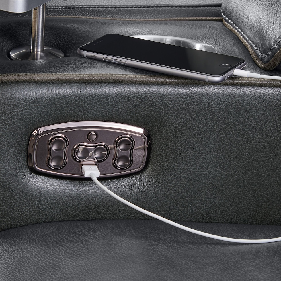 leo gray  pc power home theater sectional   