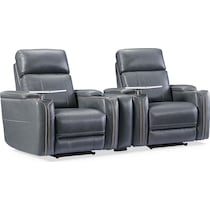 leo gray  pc power home theater sectional   