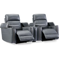 leo gray  pc power home theater sectional   