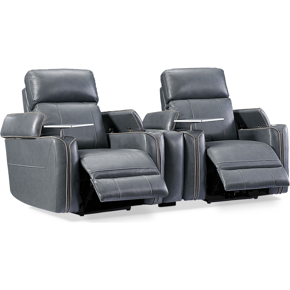 leo gray  pc power home theater sectional   