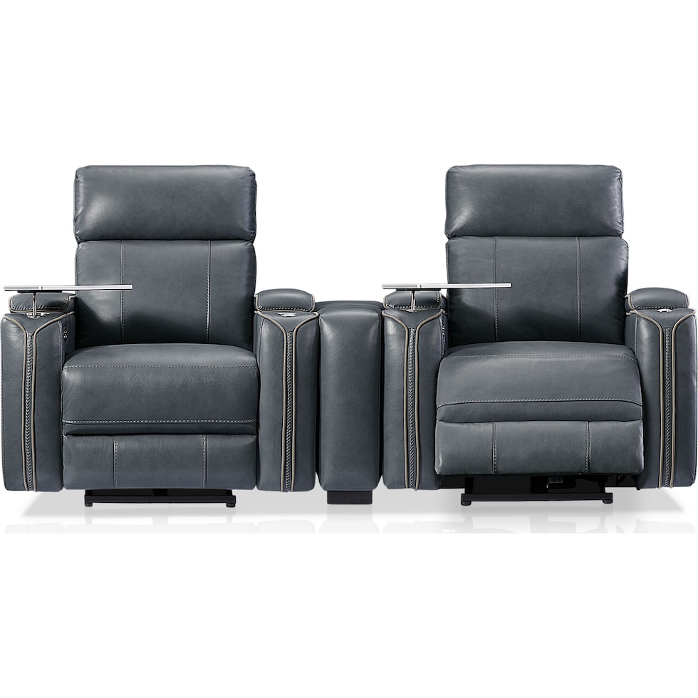 leo gray  pc power home theater sectional   