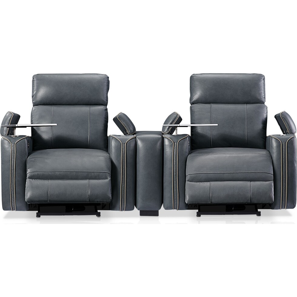 leo gray  pc power home theater sectional   