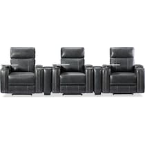 leo gray  pc power home theater sectional   