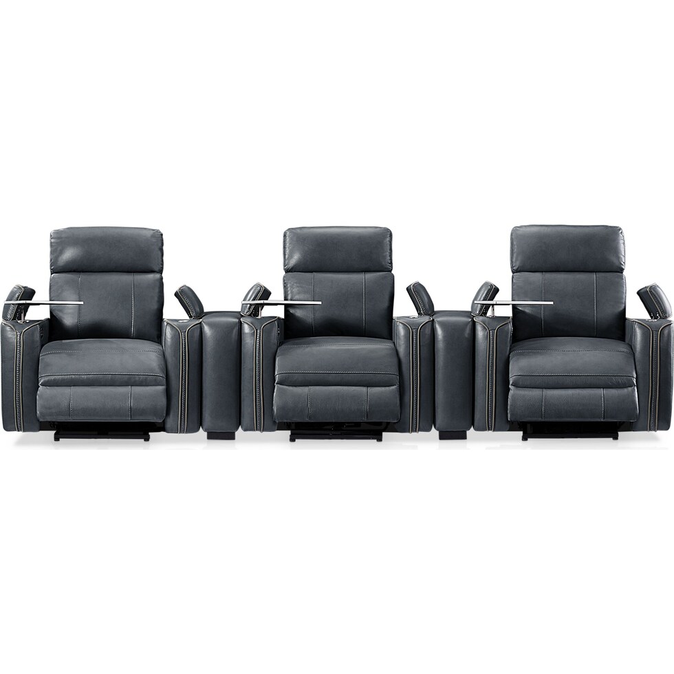 leo gray  pc power home theater sectional   