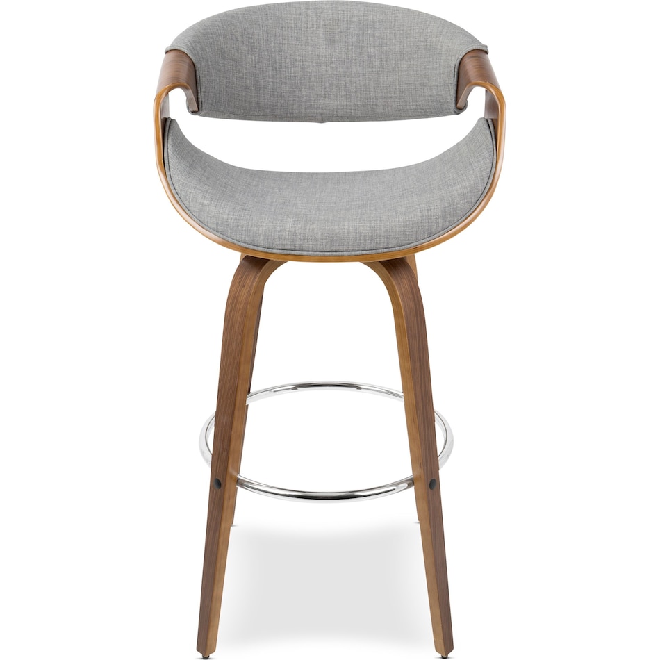 leo gray bar stool   