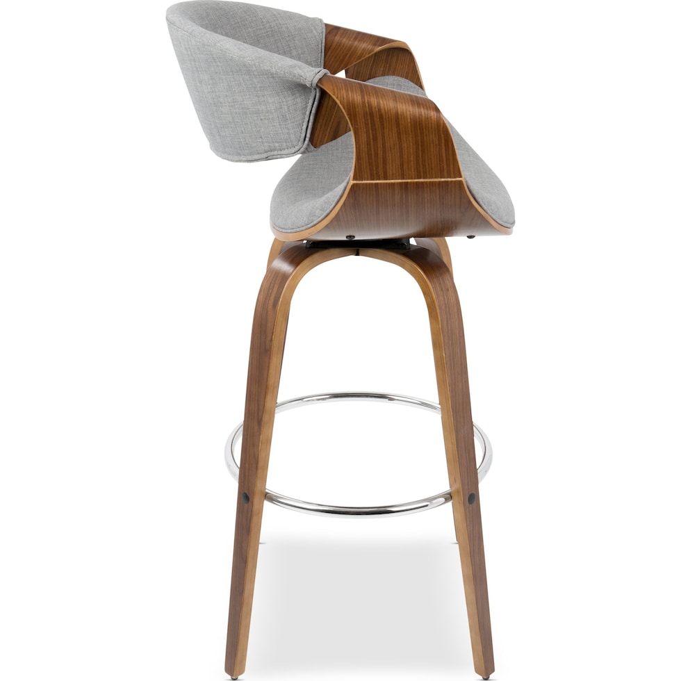 leo gray bar stool   