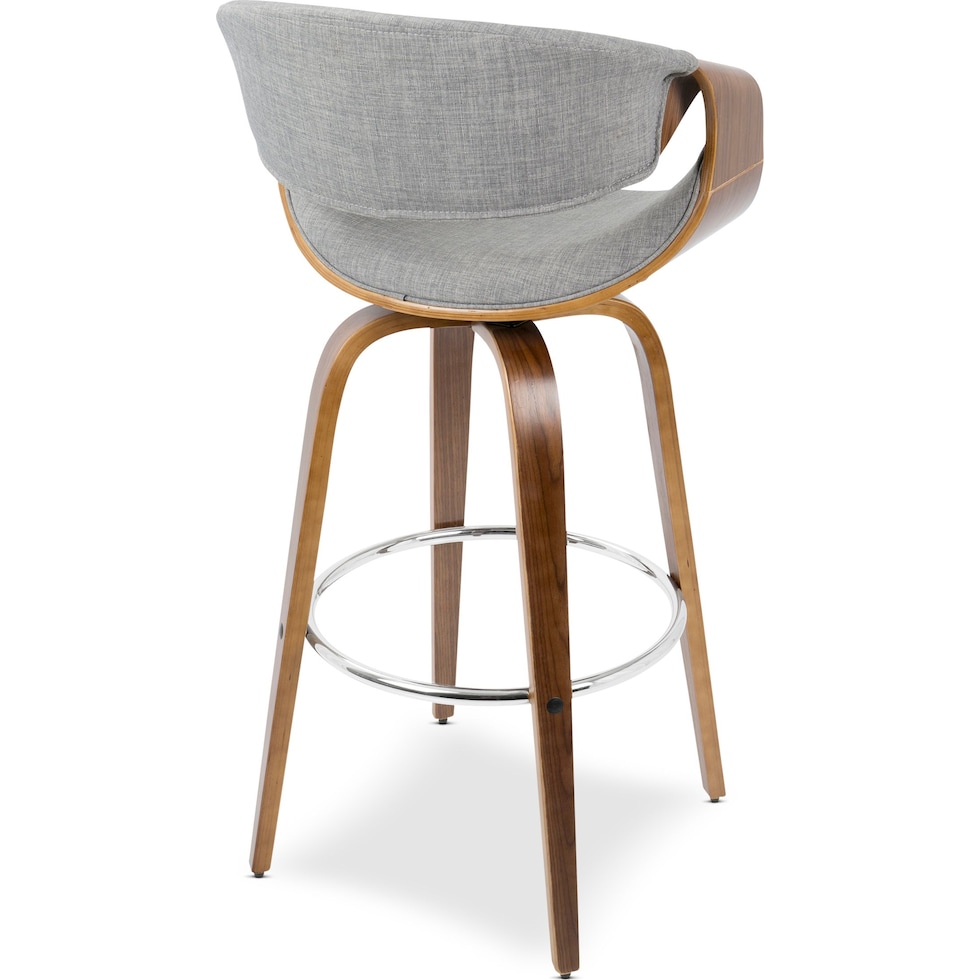 leo gray bar stool   
