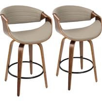 leo gray counter height stool   